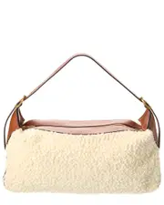 CELINE Triomphe Boucle & Leather Shoulder Bag