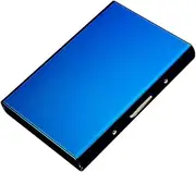 [Generic] Hard Case Wallet, Metal Card Holder Wallet | Slim Card Holder - Metal Rigid Case, Business Card Case, Name Card Holder for Men and Women, Blue, Consulte la descripción, See description