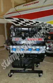 Chevy SBC BBC 283 thru 454 engine stand cradle 4.3 v6& HD-P Caster Kit