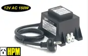 HPM 12V AC 150W Weatherproof Garden Light Stepdown Transformer IP56