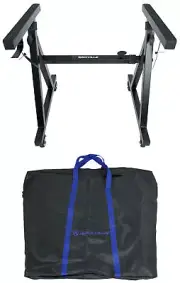 Rockville Z40W Z-Style Keyboard Stand+Wheels+Bag Fits Yamaha PSR-A3000