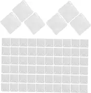 EXQUIMEUBLE 100Pcs Clear Glass Nail Color Display Beads Double Sided Nail Polish Board for Salon Use for Creating Custom Color Charts Smooth Finish for Easy Application