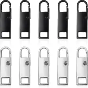10PCS Upgraded Zipper Pull, Metal Zipper Pull , Detachable Zipper Pull Tabs, Fix