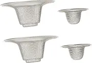 Sets Bathtub Drain Cover Hair Catcher for Tub Easy Clean Drain Mesh Stain Fits Inches No Tools Required Pcs