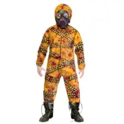 Halloween Party Supplies Costume Quarantine Zombie 8-10 Years Dress Up Caution