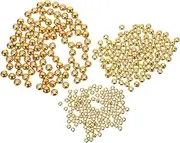 Parliky 300Pcs Fishing Beads Durable and Lightweight Lure Beads for Freshwater Saltwater Convenient Slotted Design Smooth Finish for Fly Tying and Fishing Accessories