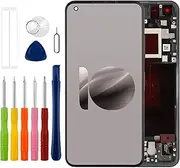 [with Frame][New] Duotipa 5.9" LCD Display Touch Screen Digitizer Assembly Replacement for Asus Zenfone 10 with Technical Repair Tools Kit-Black