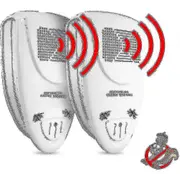Ultrasonic Squirrel Repeller Pack of 2 - Effective Squirrel Deterrent in 72 Hours