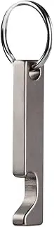 NHDT SW637 Mini Titanium Keychain Beer Bottle Opener,Bar Gifts for Men, Husband, Dad, Boyfriend,EDC Supplies for Outdoor Travel.Only 0.28oz weight, Gray