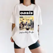 Vintage Oasis T-shirt, Rock Music Band Tee Gift for Woman and Man Oversized Tee