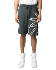 Zadig & Voltaire Palm Tree Drawstring Shorts