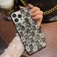 棋盤格水鉆iphone13/14pro max手機殼11黑白閃鉆奢華蘋果12硅膠保護套適用13promax方鉆高級感鑲鉆軟殼新款女