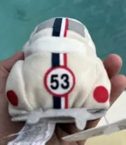 Disney Store HERBIE THE LOVE BUG 6” Bean Bag Plush w/tags Vintage
