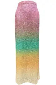 [Costarellos] OMBRE SEQUIN SKIRT FR 38 PINK
