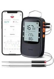 Govee Bluetooth Meat Thermometer, Wireless Meat Thermometer for Smoker Oven…