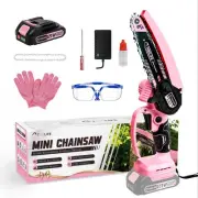 Mini Chainsaw Cordless, 6" Handheld Electric Portable Chain Saw, 21V Recharge...
