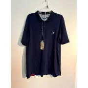 Robert Graham Mens Large Polo Lucifer Style Short Sleeve NWT