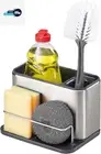 Joseph Joseph Surface Stainless-Steel Caddy Sink Area Organiser, Sponge Holder,