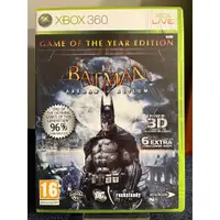 在飛比找蝦皮購物優惠-［X360] Xbox360 蝙蝠俠: 阿卡姆瘋人院年度版 