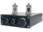 Mini High-Gain Stereo Audio Booster Preamp With Volume Bass Treble Control