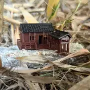 Cottage Decoration Chinese Ancient Architecture Model Micro Landscape Bonsai