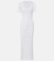 [Alaia] Alaïa Lace midi dress AU 8 white