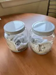 half-Gallon Glass Kombucha Jars w/Cotton Cover & Lids to Store after Brewing 2pk