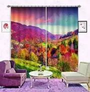 3D Valley sky 5 Blockout Photo Curtain Printing Curtains Drapes Fabric Window AU