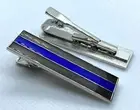 Thin Blue Line, Tie Bar, Police Tie Pin, 1 x Item