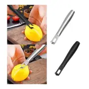 Lemon Zester Peeler, Grater Accessory, Ergonomic, Non Slip Portable, Hand Tool,