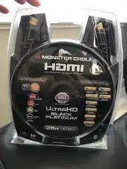 Monster - Black Platinum Line 35' 4K Ultra HD In-Wall HDMI Cable Black New!!!