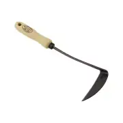 DeWit Left Hand Japanese Hand Hoe - Tempered Steel with Ash Wood Handle, 12 in