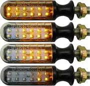 Indicators Flowing Turn Signal E24 LED Flashing Flowing Water Built-in Relay Turn Signal Light 12LED Motorcycle LED Turn Signals Auto Indicators Turn Signal Indicator (Size : Multi-Colored)