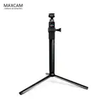 MAXCAM適用DJI大疆靈眸OSMO POCKET 2 口袋相機配件鋁合金三腳架自拍加長桿套裝手機固定夾延長三角支架便