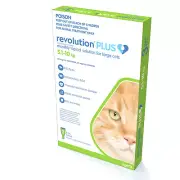 Revolution Plus Cat Green 5.1-10kg Large 3/6 Flea Tick Heartworm Roundworm Pet