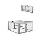 ZMAD Folding Rabbit Cage, Outdoor Chicken Coop with Run, Chicken brooder Box,...