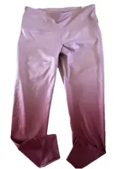 Old Navy Leggings Large Go Dry Elevate Compression Ombré Purple workout