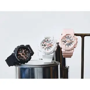 【CASIO 卡西歐】Baby-G 粉紅金手錶(BA-110RG-1A)