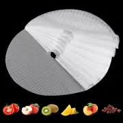 8 Pack Round Silicone Dehydrator Sheets Premium Non Stick Silicone Mesh for F...