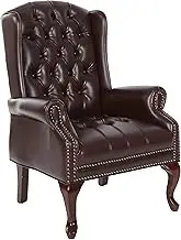 Office Star Traditional Queen Anne Style Vinyl Chair Jamestown