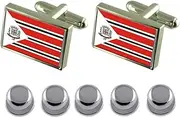 [Select Gifts] Shirt Dress Studs Adamantina City Sao Paulo State Flag Cufflinks