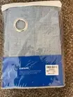 Miulee Curtain Linen Blend Blue - 2 Panels - Grommet Top 42" x 90" NEW
