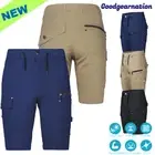 Cotton Cargo Shorts Stretch Workwear Elastic Waist Big BEE Street Look UPF 50+
