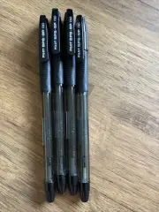Pilot BPS-GP-M Grip 1.0mm Medium Ballpoint Pen, BLACK INK ( 4 PENS ) BRAND NEW