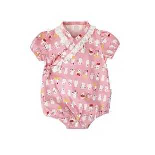 【Baby 童衣】任選 寶寶和服造型三角包屁衣 80070(藍底兔子)