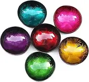 QTMY 6 Pack Coconut Decorative Bowls,Candy Nuts Keys Container Holder Storage Bowl Table Creative Ornament