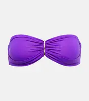 [Melissa Odabash] Melissa Odabash Positano bandeau bikini top AU 14 purple