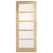 Corinthian 2040 x 920 x 35mm Internal Door White Oak Moda Translucent Glass AMODG5