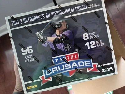2025 PANINI CRUSADE BASEBALL PREMIUM BOX FACTORY SEALED 3 Hits AUTO'S OR MEMS
