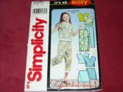 SIMPLICITY #5990-GIRLS EASY SUMMER PLAY SETS - TOP & BOTTOMS PATTERN 7-16FF